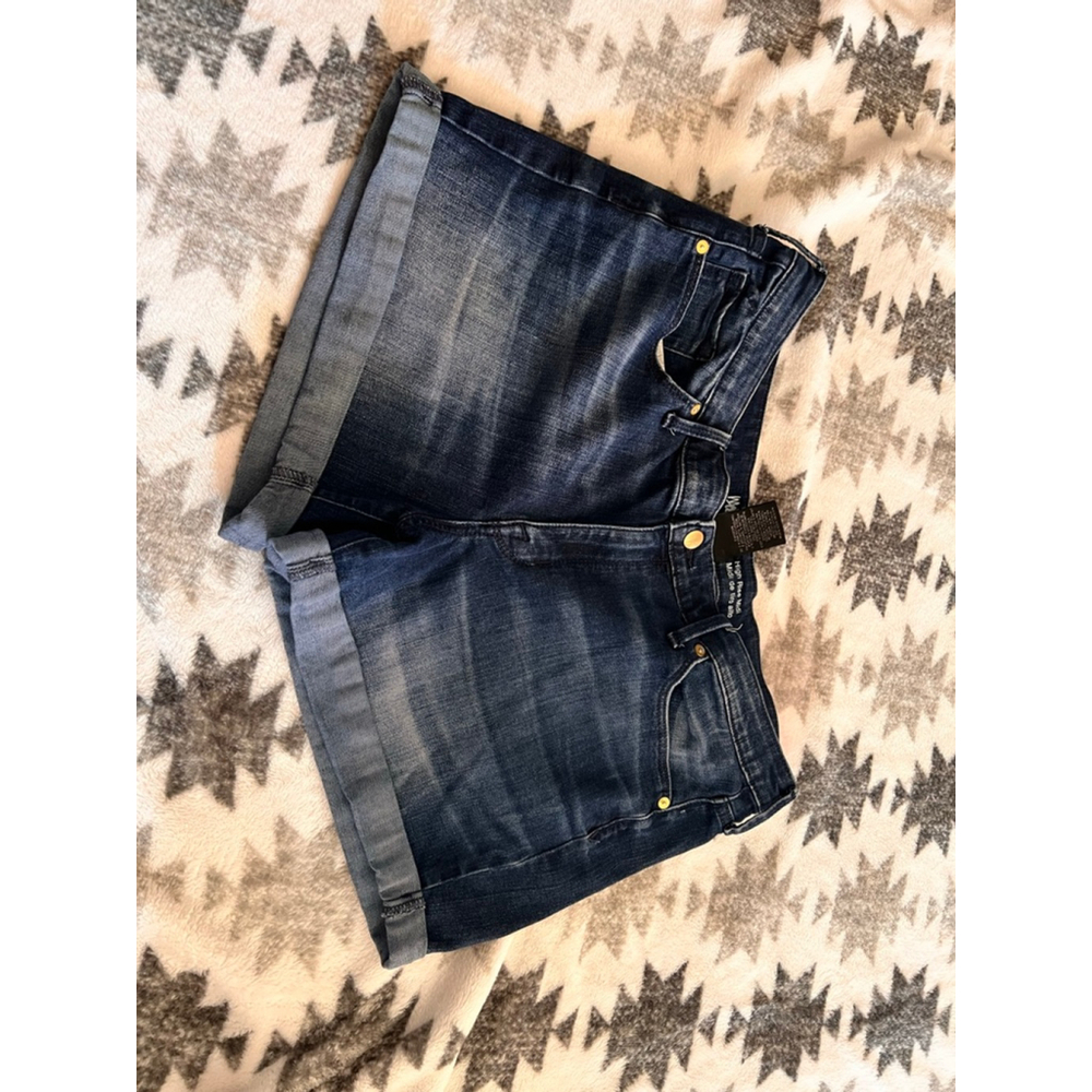 Women's Mossimo Blue Jean Shorts Plus Size 16